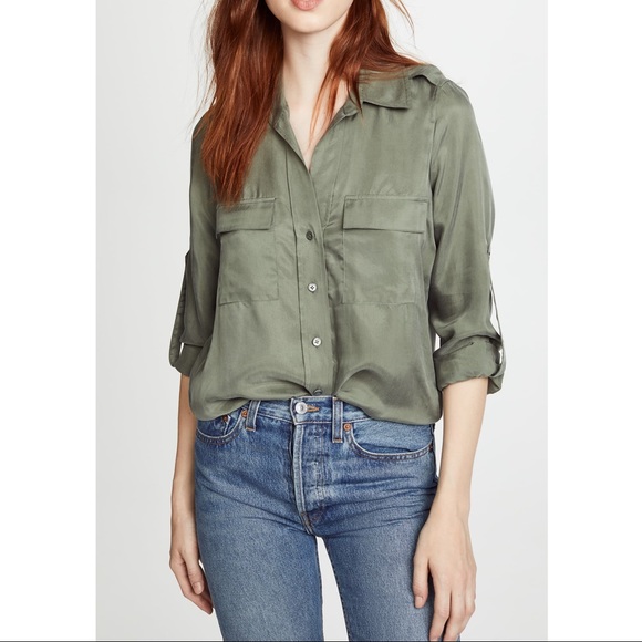 L'AGENCE Tops - L’Agence Sz M Utility Buttondown Shirt EUC